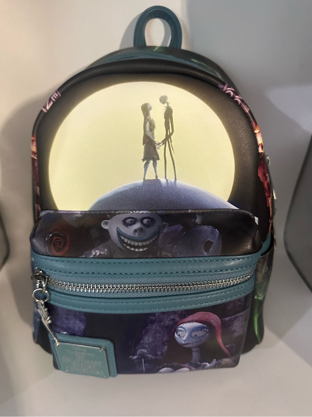 Disney The Nightmare Before Christmas Mini Backpack in Teal & Black